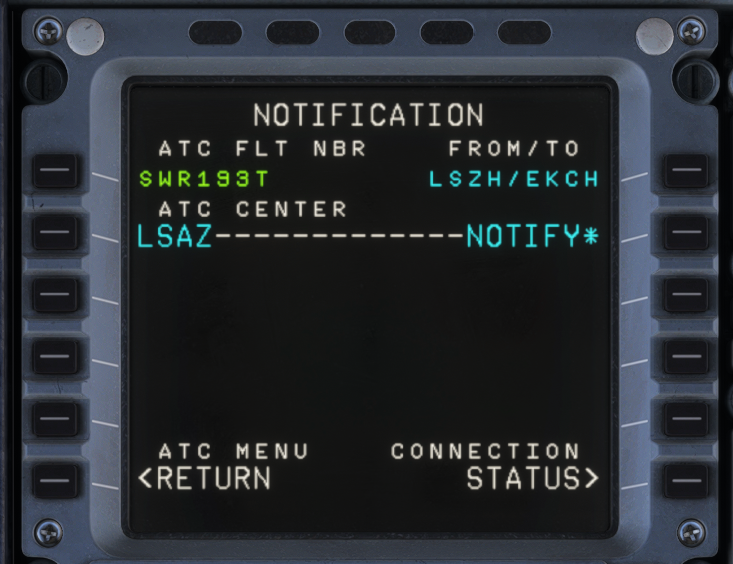 ATC Notification page